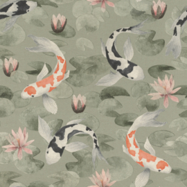 Rasch Kimono behang Koi in the Lily Pond 409437