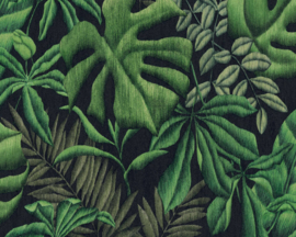 tropical floral behangpapier groen 37033-1