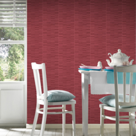 Stenen behangpapier rood 952573