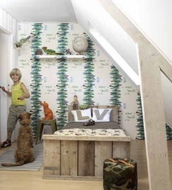  behang OZ 7202 camouflage jongens behang