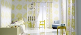 retro  bloemen vlies behang modern 780130