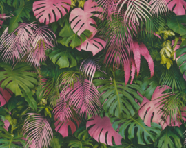 tropical floral behangpapier groen 37280-1
