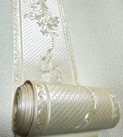 Rand behangpapier creme Chique uitstraling glim
