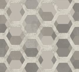 Behang met hexagons 5916 Forme