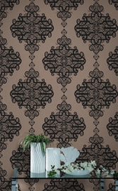 Barok bruin behang luxe ornamenten barok xx54