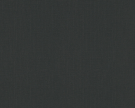 AS Creation San Francisco 3087-57 Vinylbehang – Uni Zwart Linnenlook – Modern Design