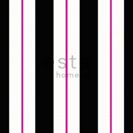 StripesXL behang 116506 strepen zwart