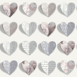 hartjes behang arthouse Options Olivia Heart behang 669701