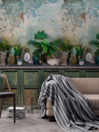 Dutch Wallcoverings One Roll One Motif behang Green Trompe A39001