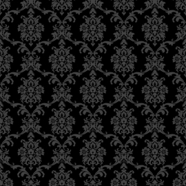 Love behang 136825 Baroque black barok zwart