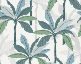 tropical floral behangpapier groen 37530-1