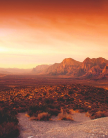 Fotobehang zonsondergang bergen – Color of Energy 32548 Dune, fotobehang