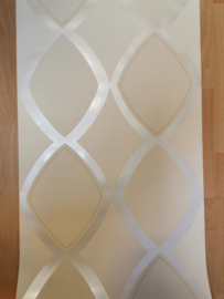 creme retro vlies behang 280126
