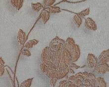 romantisch engels bloemen behang klassiek 3d bruin creme goud