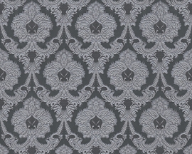 Barok behangpapier grijs 76407-2
