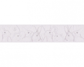 Lovely Friends konijnen kinder behangrandpapier 30330-1