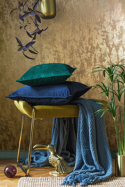 Behang met metallic betonstuc look 34280