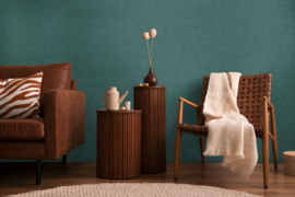 COSMOLiving – Elegant Gestructureerd Vliesbehang met Rustige Textuur – Groen & Blauw