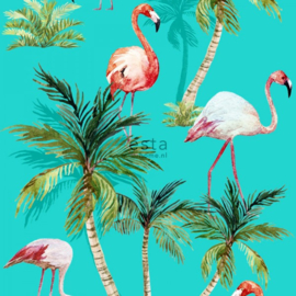 Esta Home Cabana Wallpaper XXL Flamingos 158609