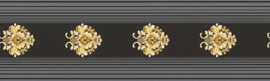 zwart goud behangrand 