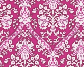 barok glitter roze wit behangpapier 95689-1
