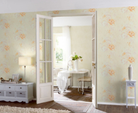 bloemen behang rozen industrieel vintage 30565-4