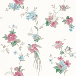 Rasch Sophie Charlotte 440 607 bloemen paradijsvogel vliesbehang