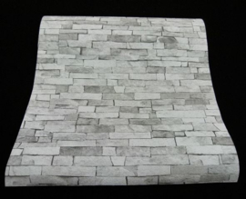 grijs steen behangpapier 3D