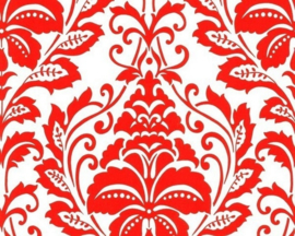 barok behang vlies rood wit 116