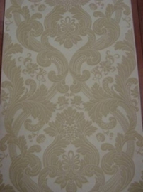 barok behang vinyl creme 123