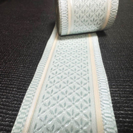 Smal rand klassiek groen trendy beige streepje
