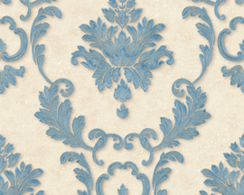 Blauw barok behang 32422-2