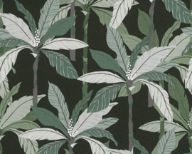tropical floral behangpapier groen 37530-3