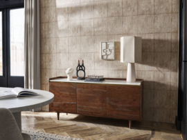 Blokken ruiten behang  beige 221071