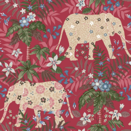 Behang met olifanten 18548 Flora