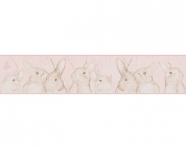 Lovely Friends konijnen kinder behangrandpapier 30330-2