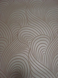 retro behang beige creme 327