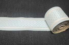 Smal rand klassiek groen trendy beige streepje