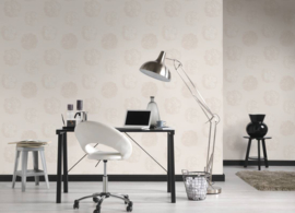 wit bloemen behang 32454-3