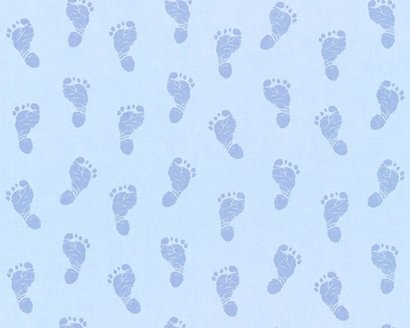 Beperkt Roux Pijnstiller blauwe baby voetjes behang 35863-2 | Jongens | onlinebehangpapier