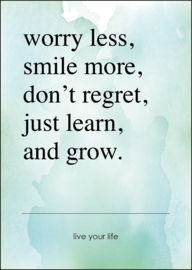 Poster - Worry less