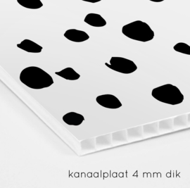 Raambord - Black Dots Mint Groen