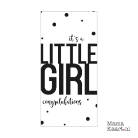 Wenskaart  | It's A Little Girl