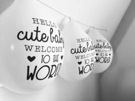 Ballonnen - Hello Cute Baby Welome To The World