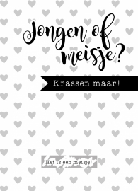 Kraskaart - Jongen of meisje?... | Het is een meisje! | Gender reveal