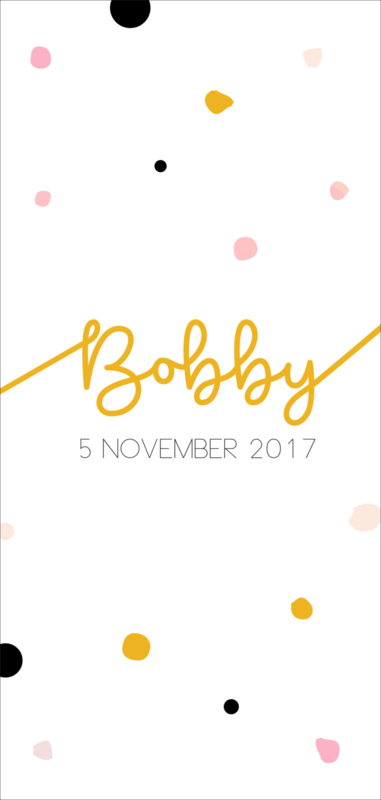 Geboortekaartje Bobby