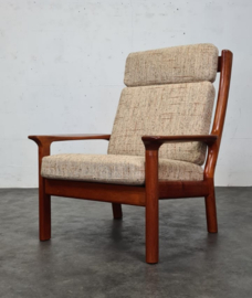 VINTAGE RECLINER CHAIR & OTTOMAN, JUUL KRISTENSEN FOR JK DENMARK ,1960S