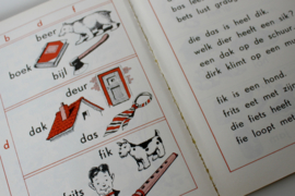 VINTAGE BOEKJE LEER LEZEN