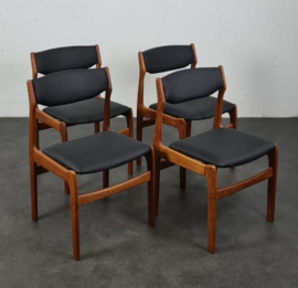 VINTAGE STOELEN , SET 4 STUKS