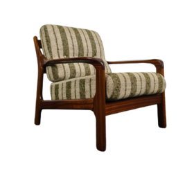 VINTAGE FAUTUIL & HOCKER , THAMS